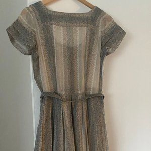 Gorgeous vintage sheer by marcy lee belted mini dress